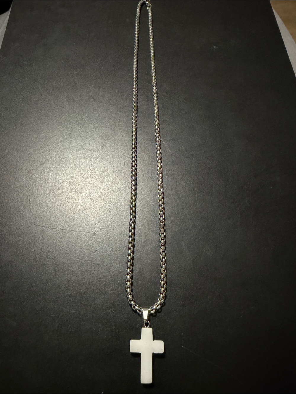 Silver Cross Pendant Necklace - Classic Religious Jewelry